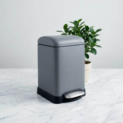 Scava Stainless Steel Soft Close Peddle Dustbins 6 Litre - Pano