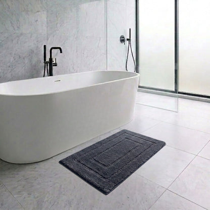 Triple Frame Anti Skid Super Soft Bathmat -Pano
