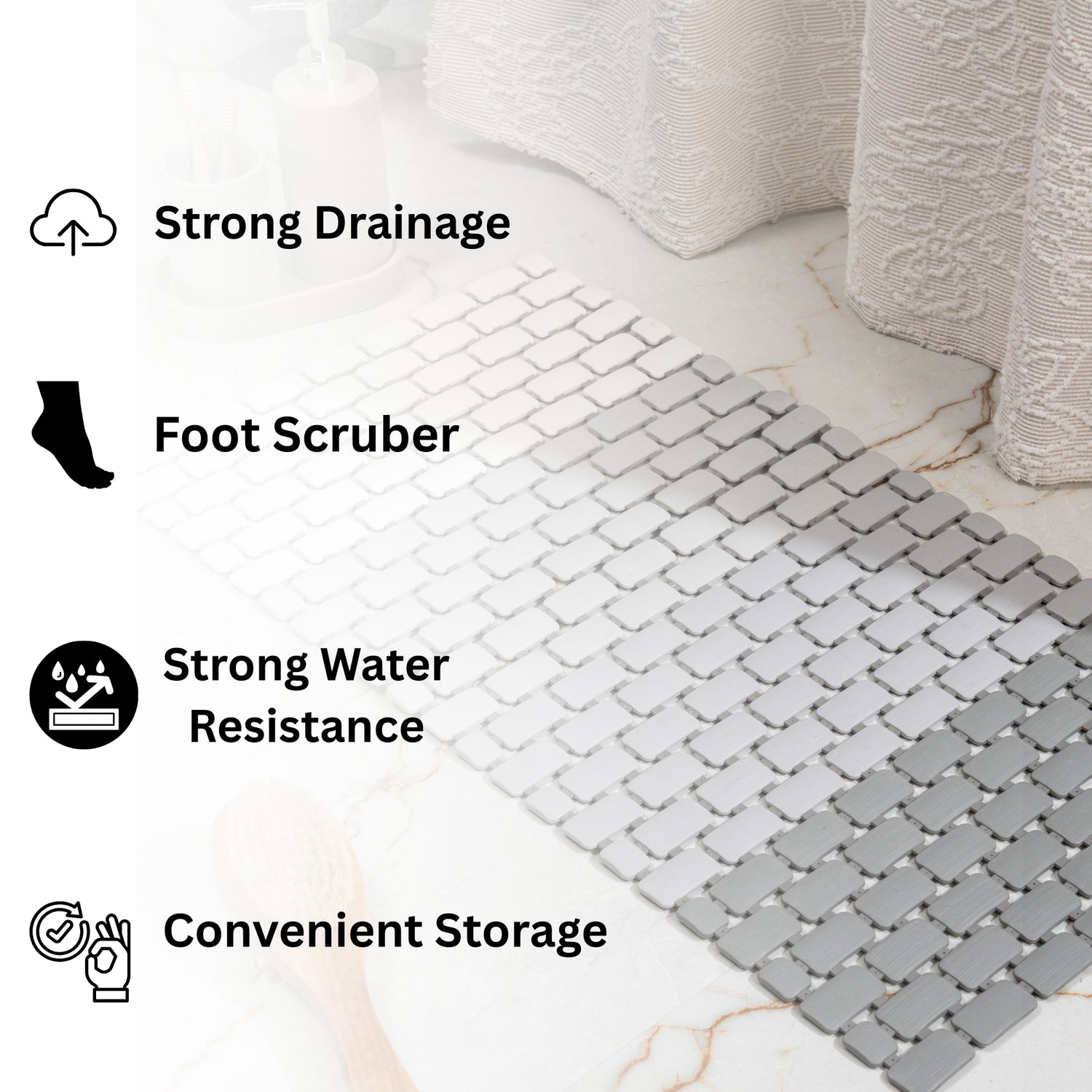 Breeza Anti Slip Shower Mat - Pano