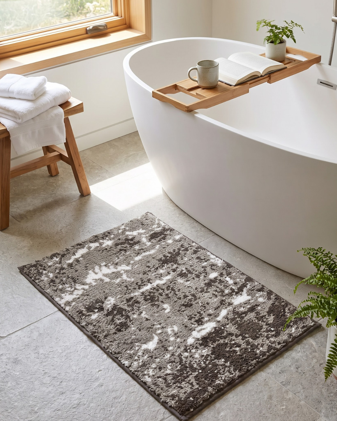 Marble Anti Skid Bathmat - Pano