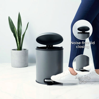 Levante Stainless Steel Soft Close Peddle Dustbins - Pano