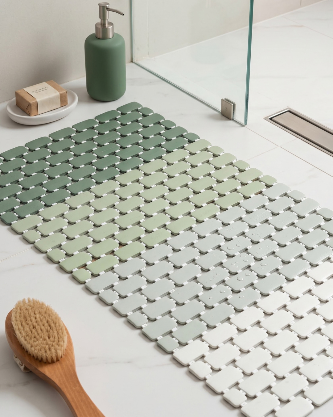 Breez Anti Slip Shower Mat - Green