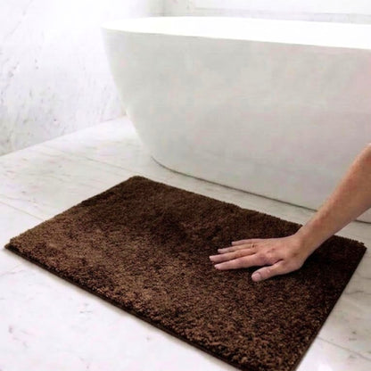 Maples Microfiber Anti Skid Super Absorbent Bathmat Set of 2 - Pano