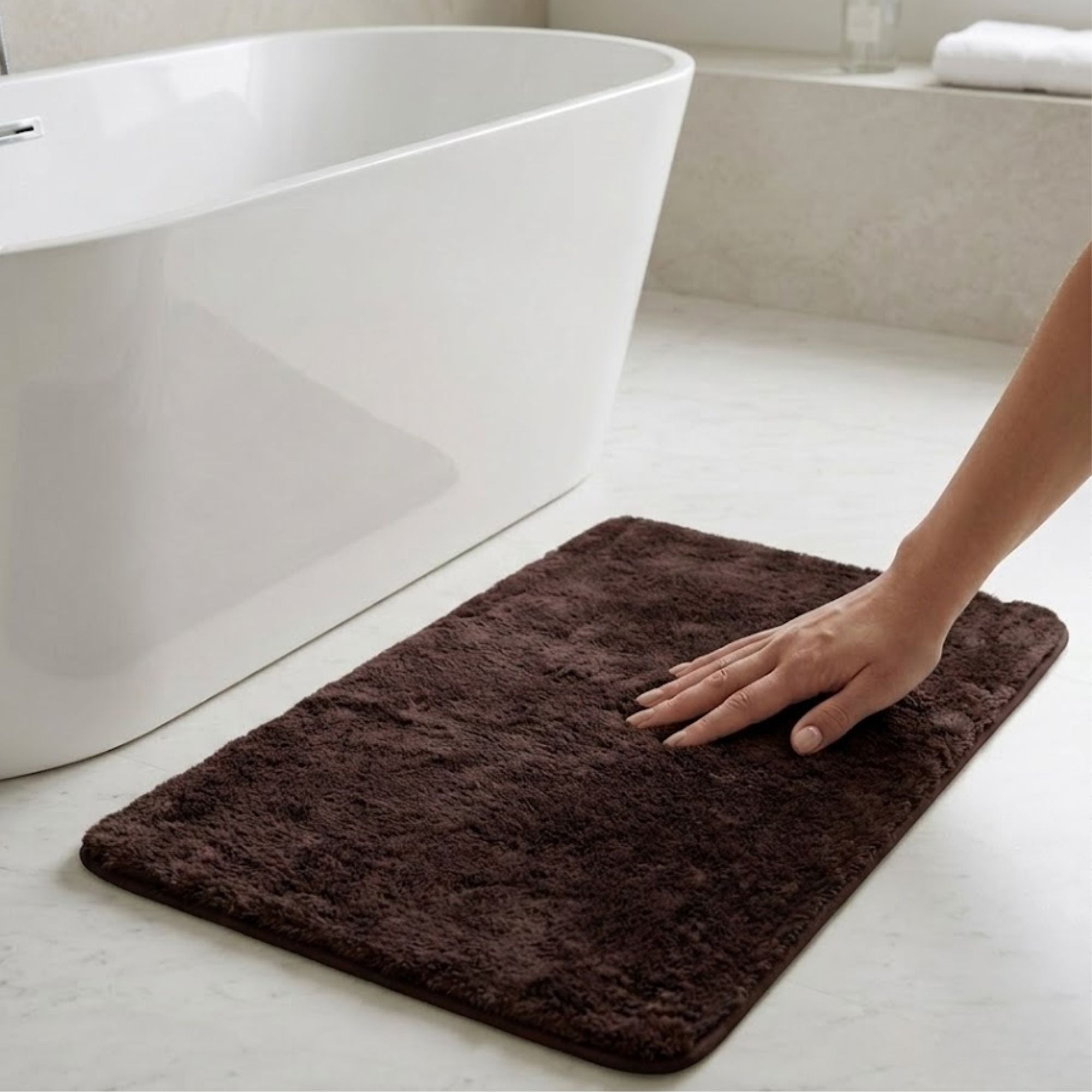 Cashmere Rabbit Fur Anti Skid Fur Bathmat - Pano