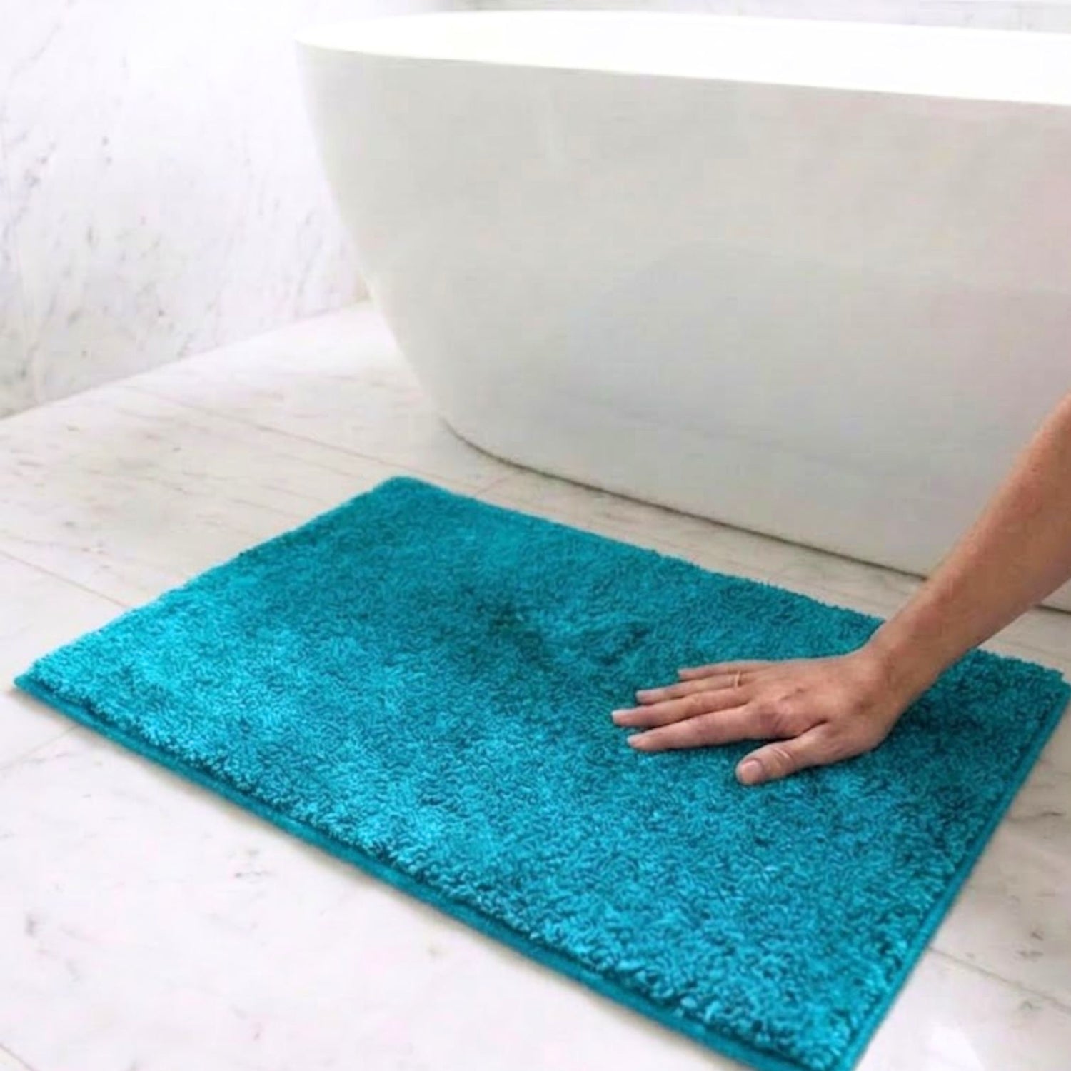 Maples Microfiber Anti Skid Super Absorbent Bathmat Set of 2 - Pano