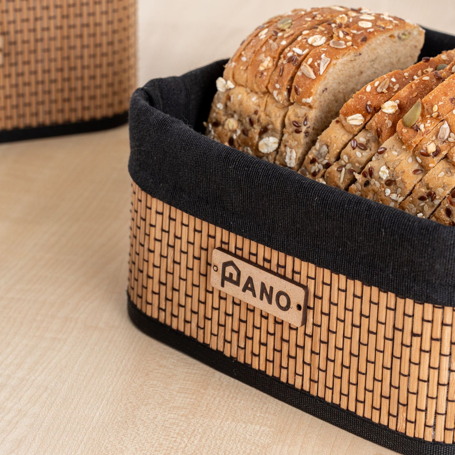 Bamboo Kitchen Utility Geneva Basket | Storage Organiser - Pano