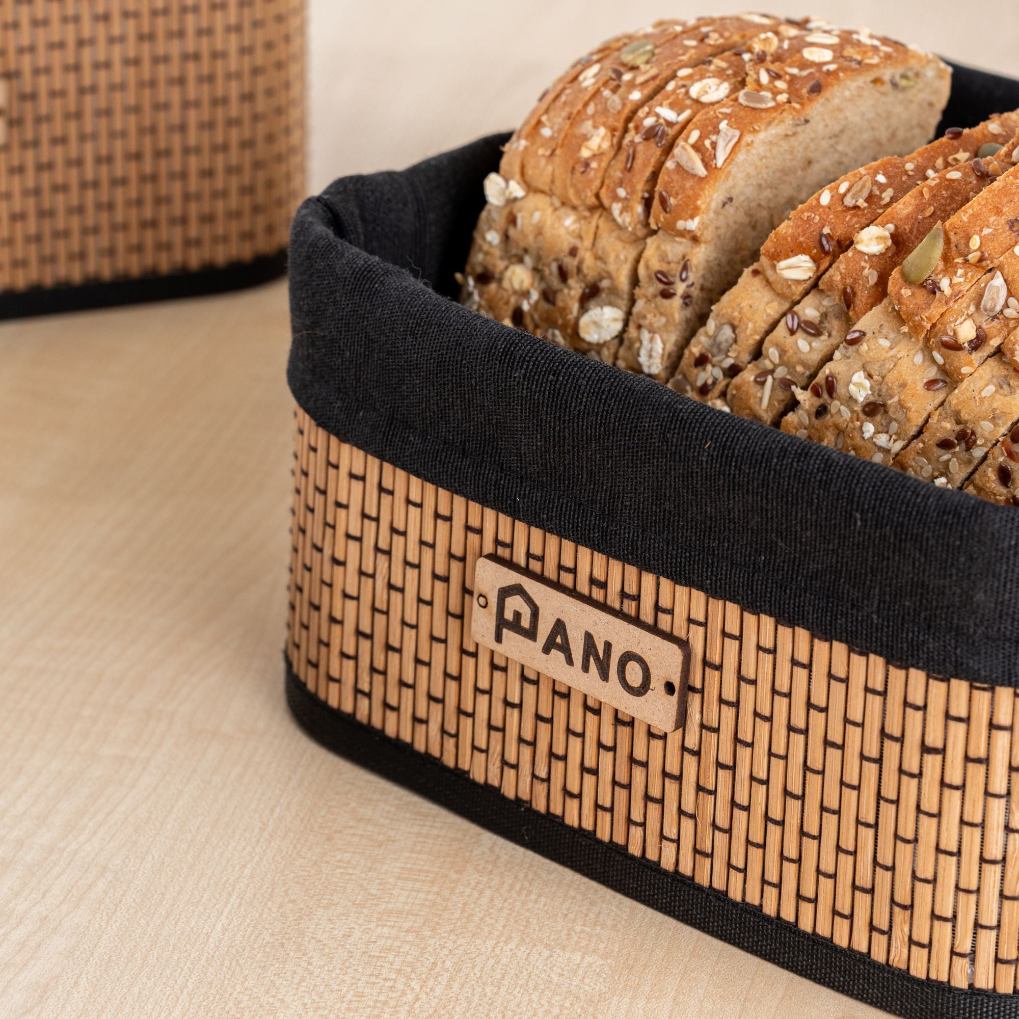 Bamboo Kitchen Utility Geneva Basket | Storage Organiser - Pano
