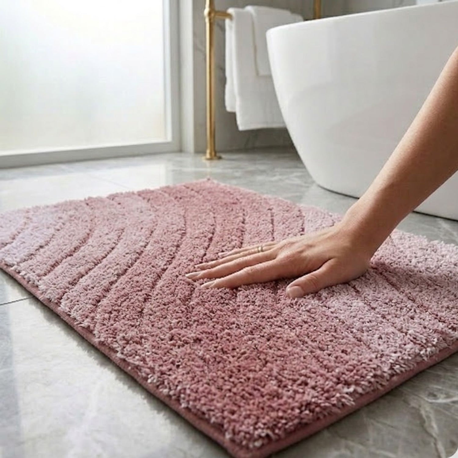 Lehar Anti Skid Super Absorbent Bathmat - Pano