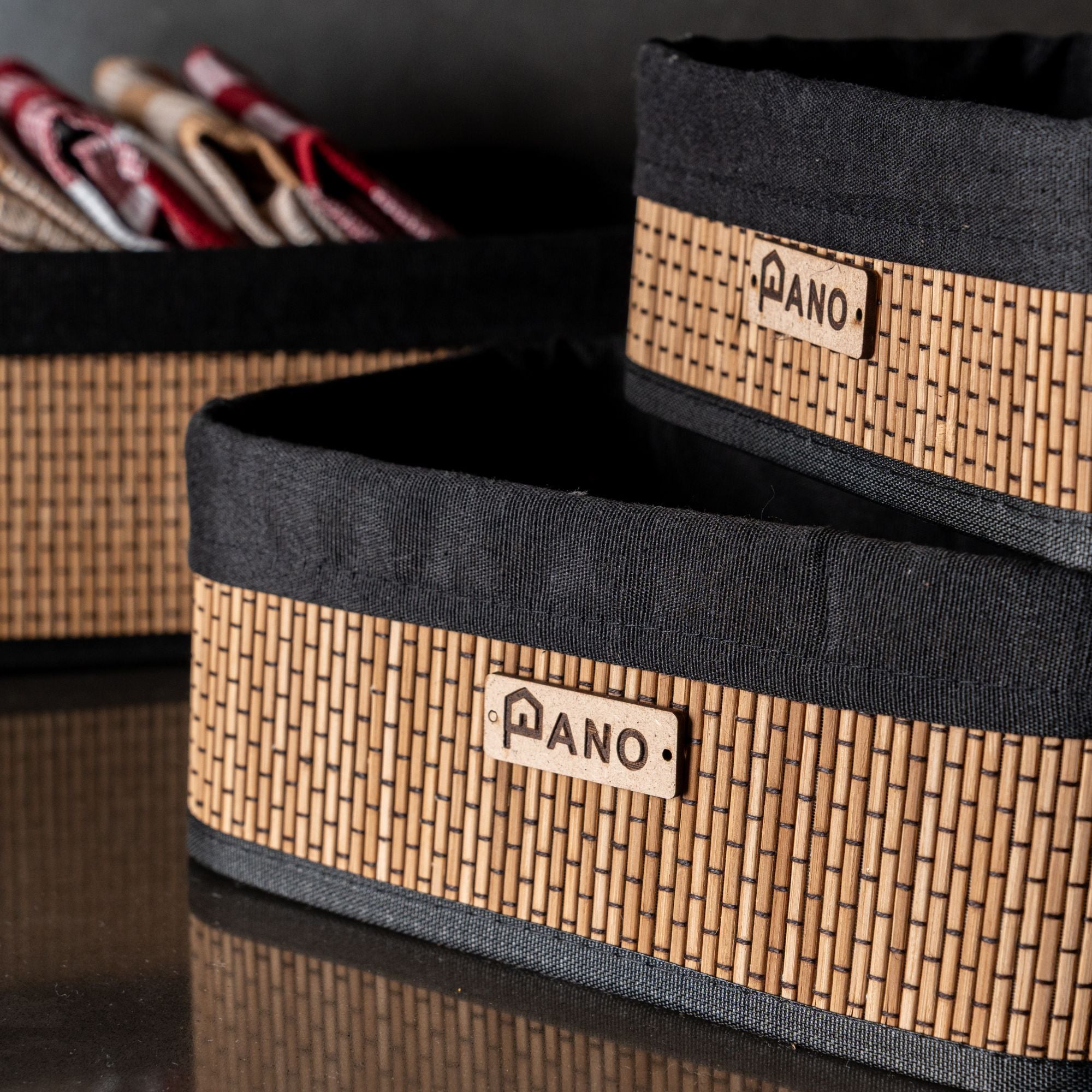 Bamboo Kitchen Utility Geneva Basket | Storage Organiser - Pano