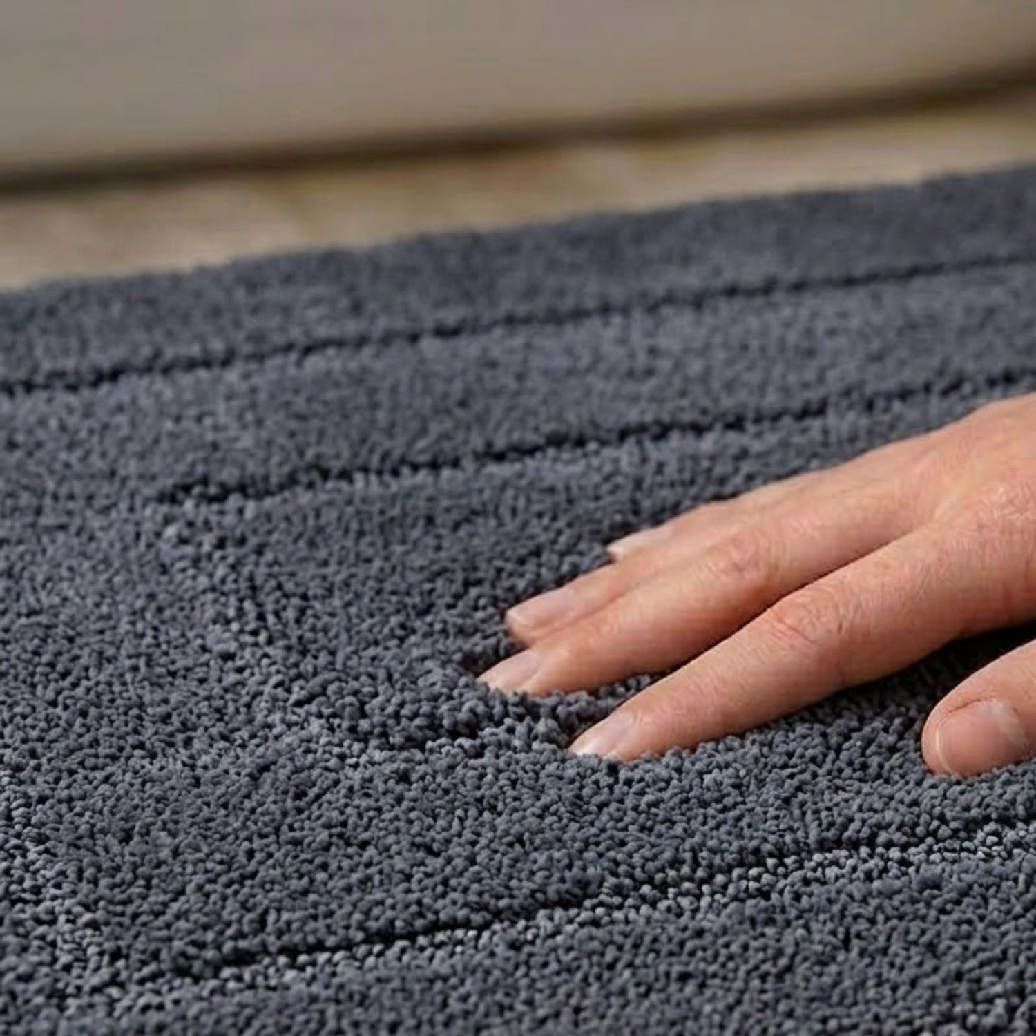 Triple Frame Anti Skid Super Soft Bathmat -Pano