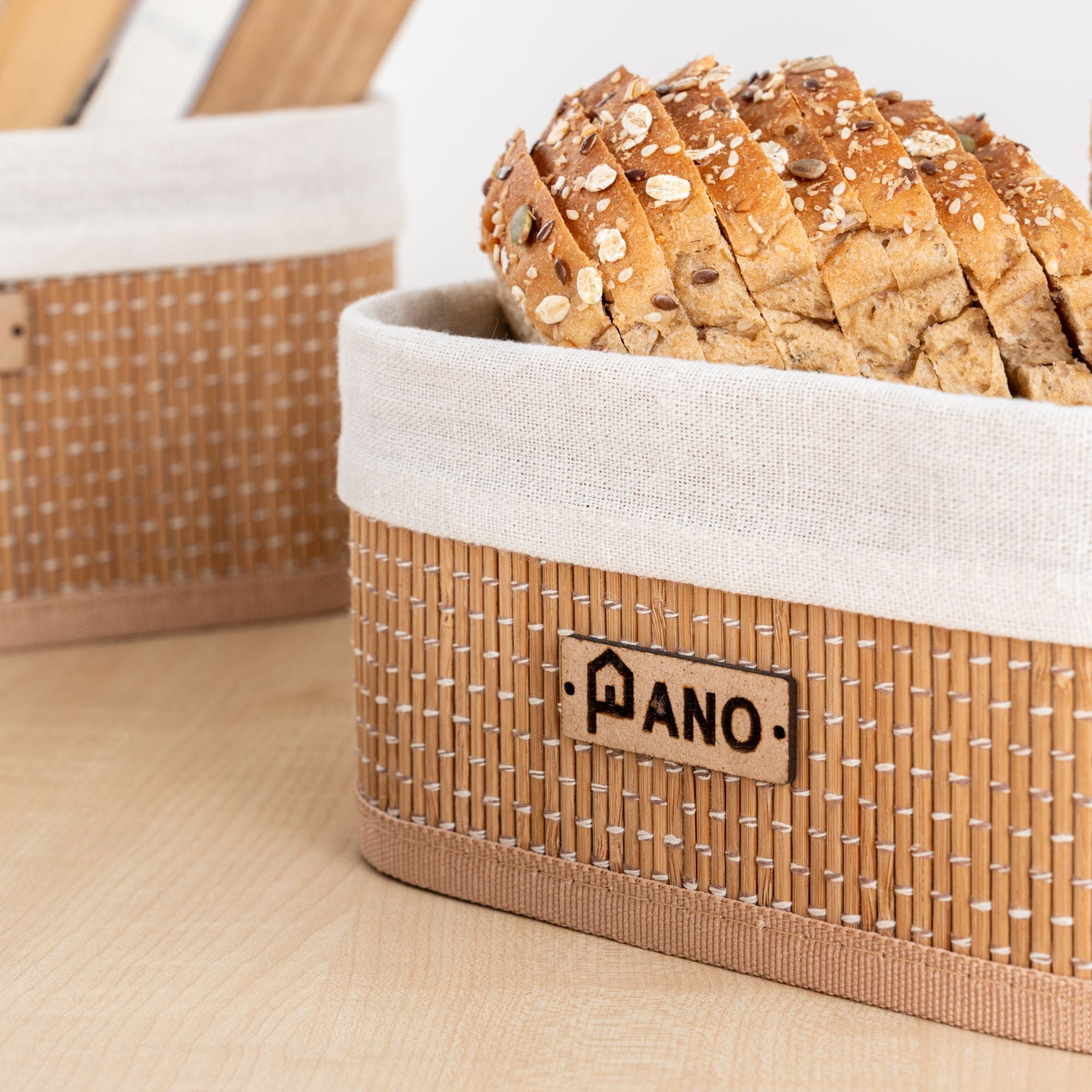 Bamboo Kitchen Utility Geneva Basket | Storage Organiser - Pano