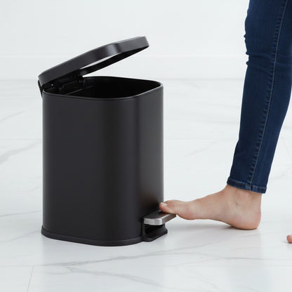 Arlo Stainless Steel Step Bin Trashcan 6 Litre - Pano