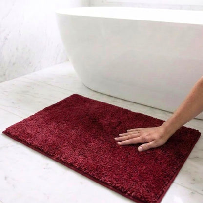 Maples Microfiber Anti Skid Super Absorbent Bathmat Set of 2 - Pano