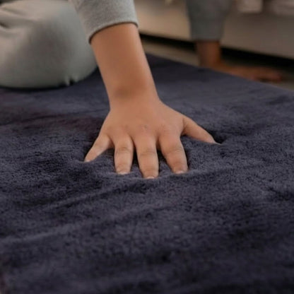 Cashmere Rabbit Fur Anti Skid Fur Bathmat - Pano
