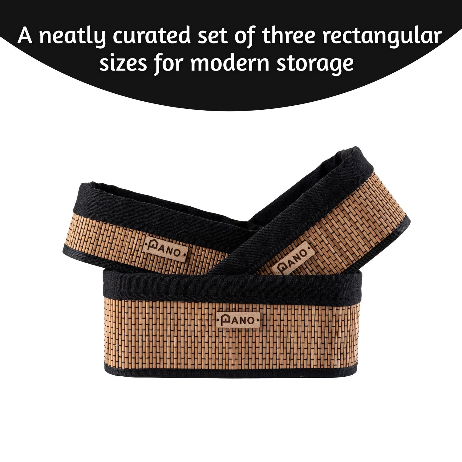 Bamboo Kitchen Utility Geneva Basket | Storage Organiser - Pano