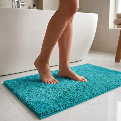 Maples Microfiber Anti Skid Super Absorbent Bathmat Set of 2 - Pano