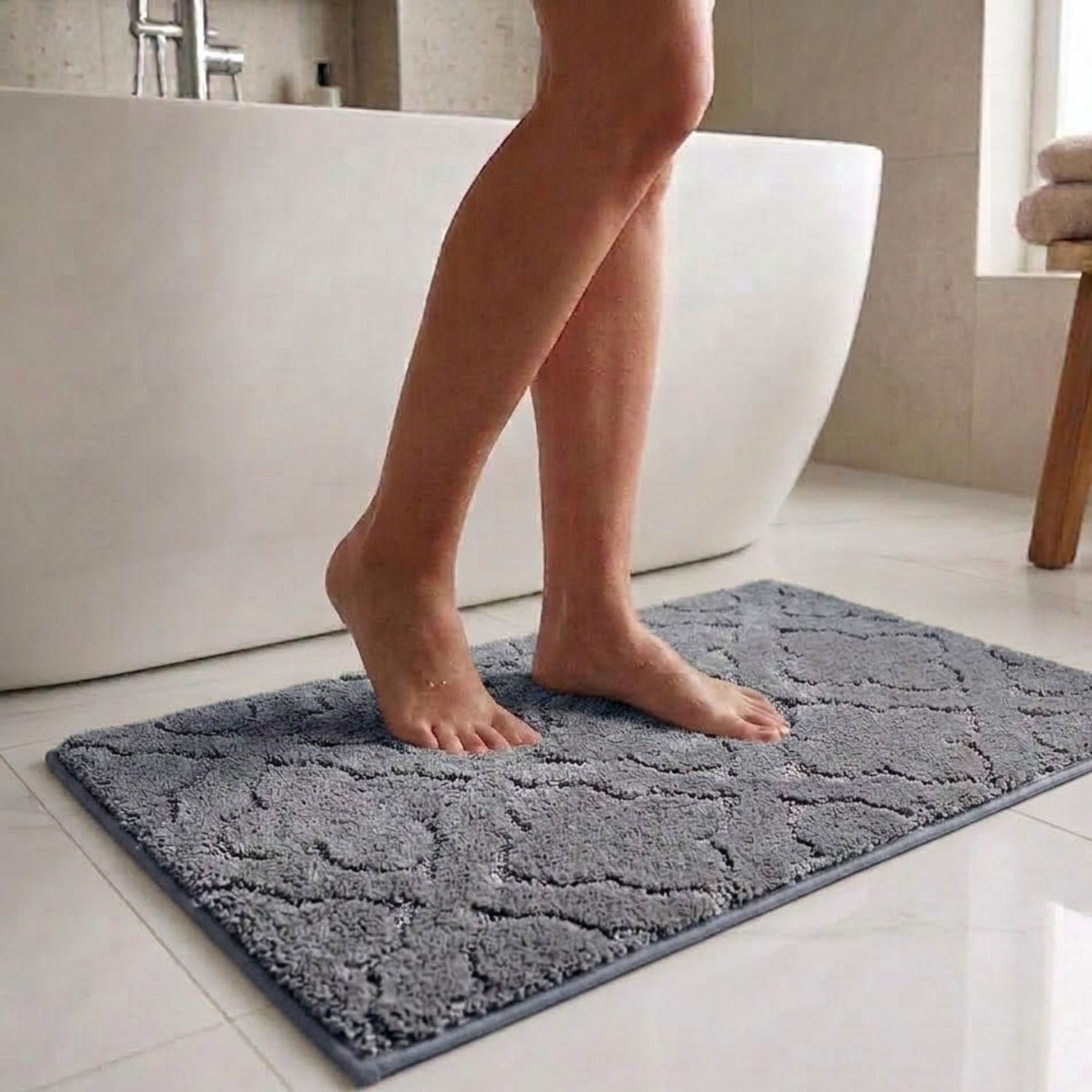 Flora Anti Skid Super Absorbent Bathmat - Pano
