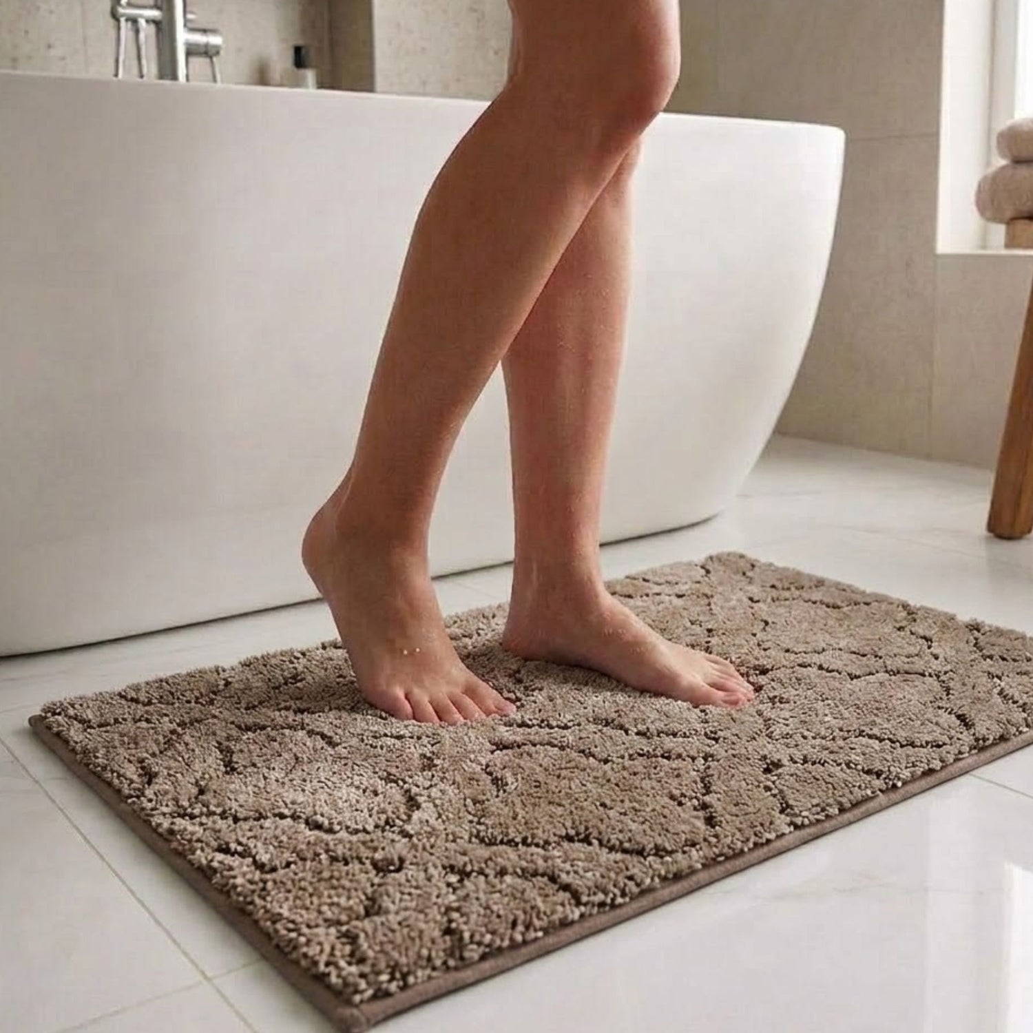 Flora Anti Skid Super Absorbent Bathmat - Pano