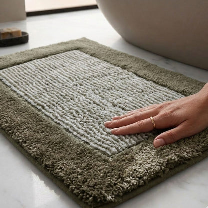 Bold Frame Microfiber Anti Skid Bathmat - Pano
