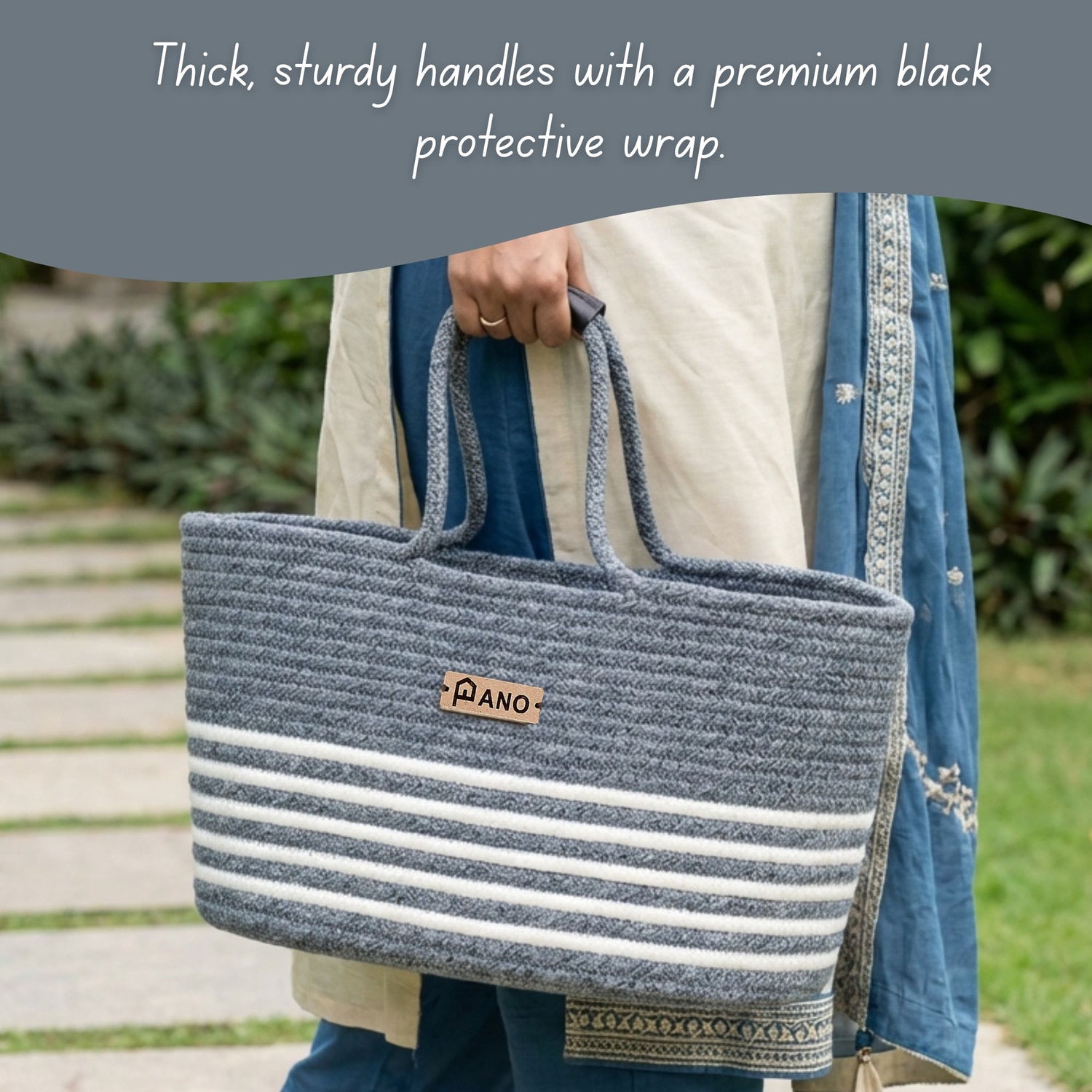 Monaco Multi Purpose Tote Hand Basket - Pano