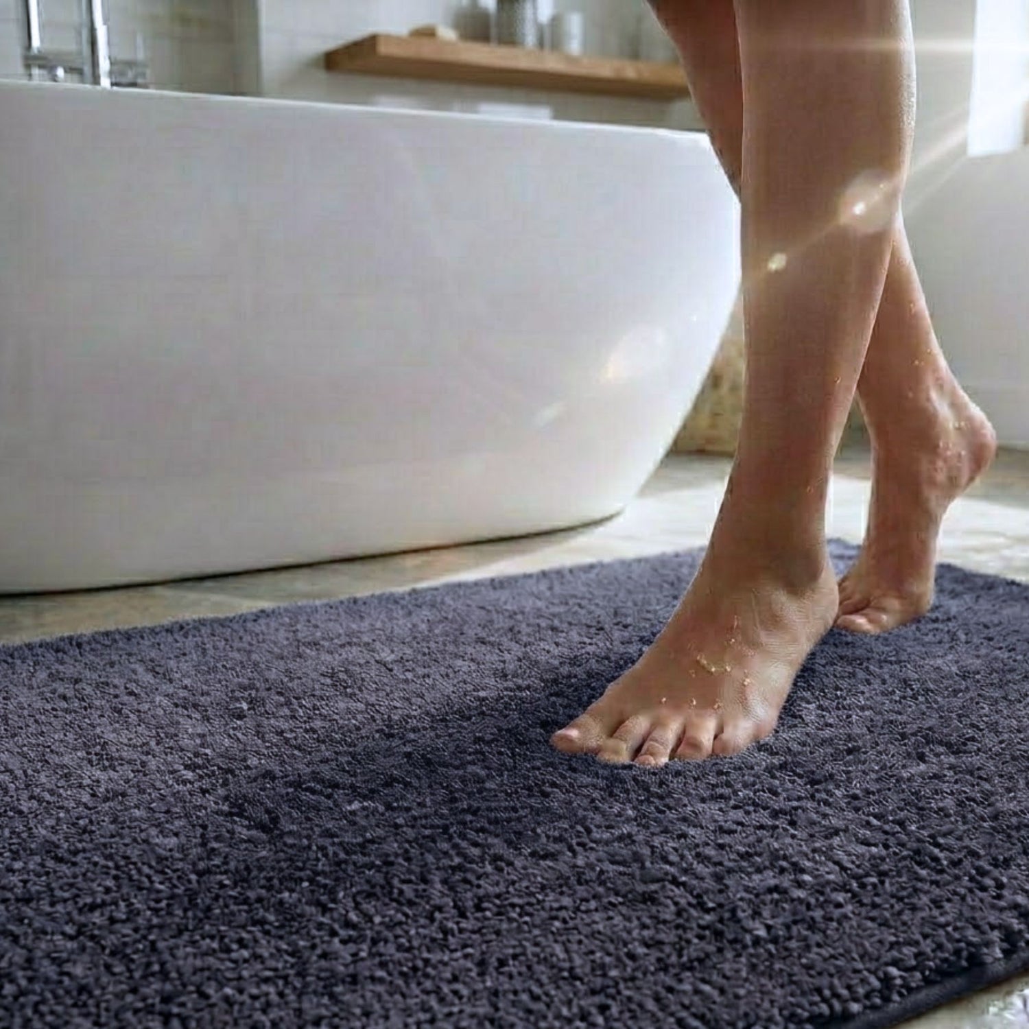 Heritage Anti Skid Super Absorbent Bathmat - Pano