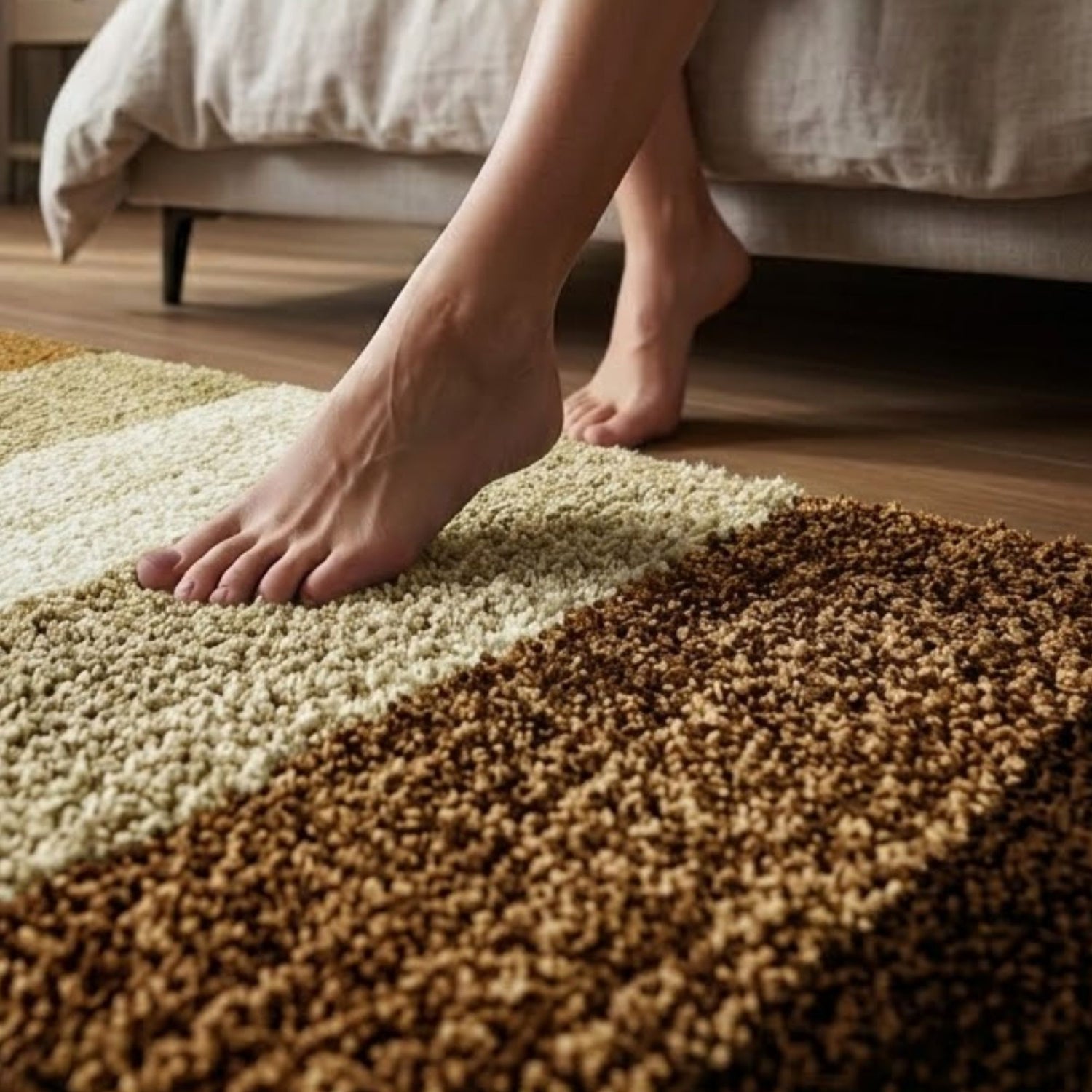 Textured Anti Skid Bathroom Washable Runner -Pano