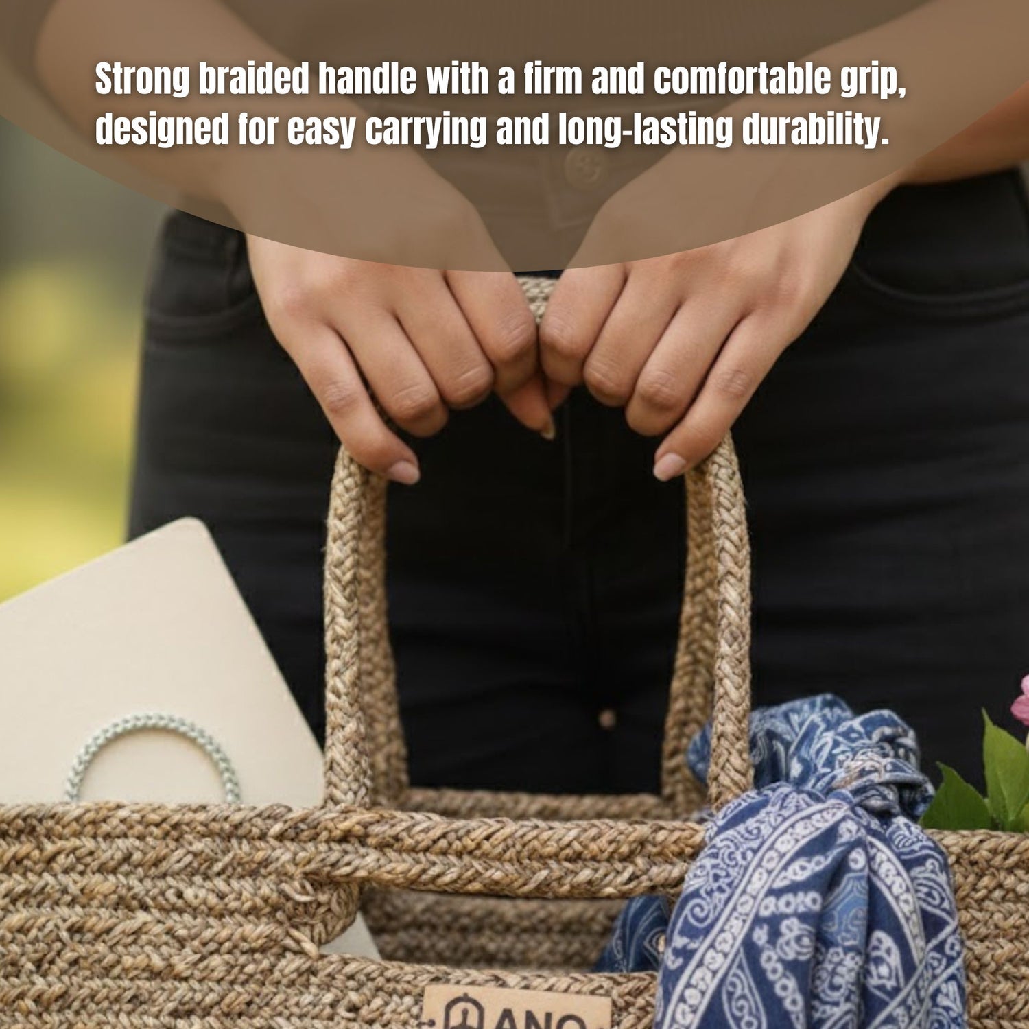 Elora Multi Purpose Tote Hand Basket - Pano