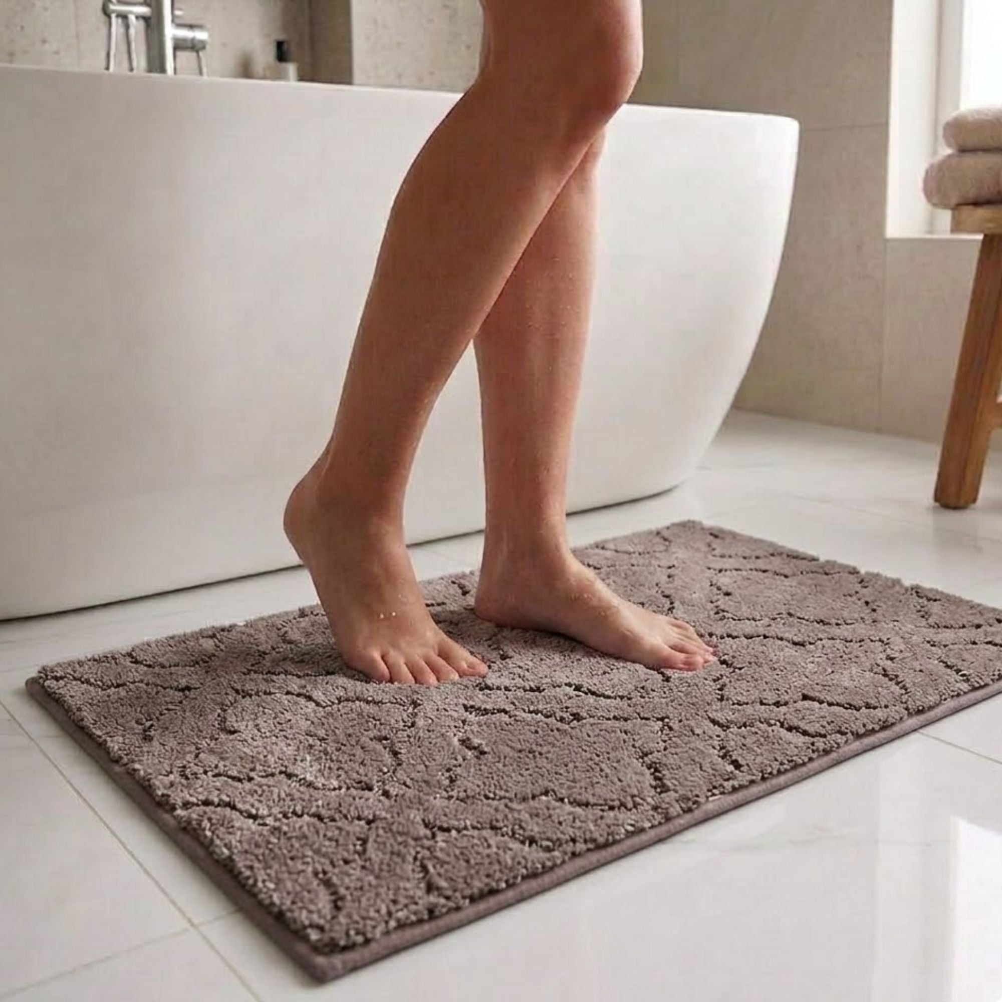 Flora Anti Skid Super Absorbent Bathmat - Pano