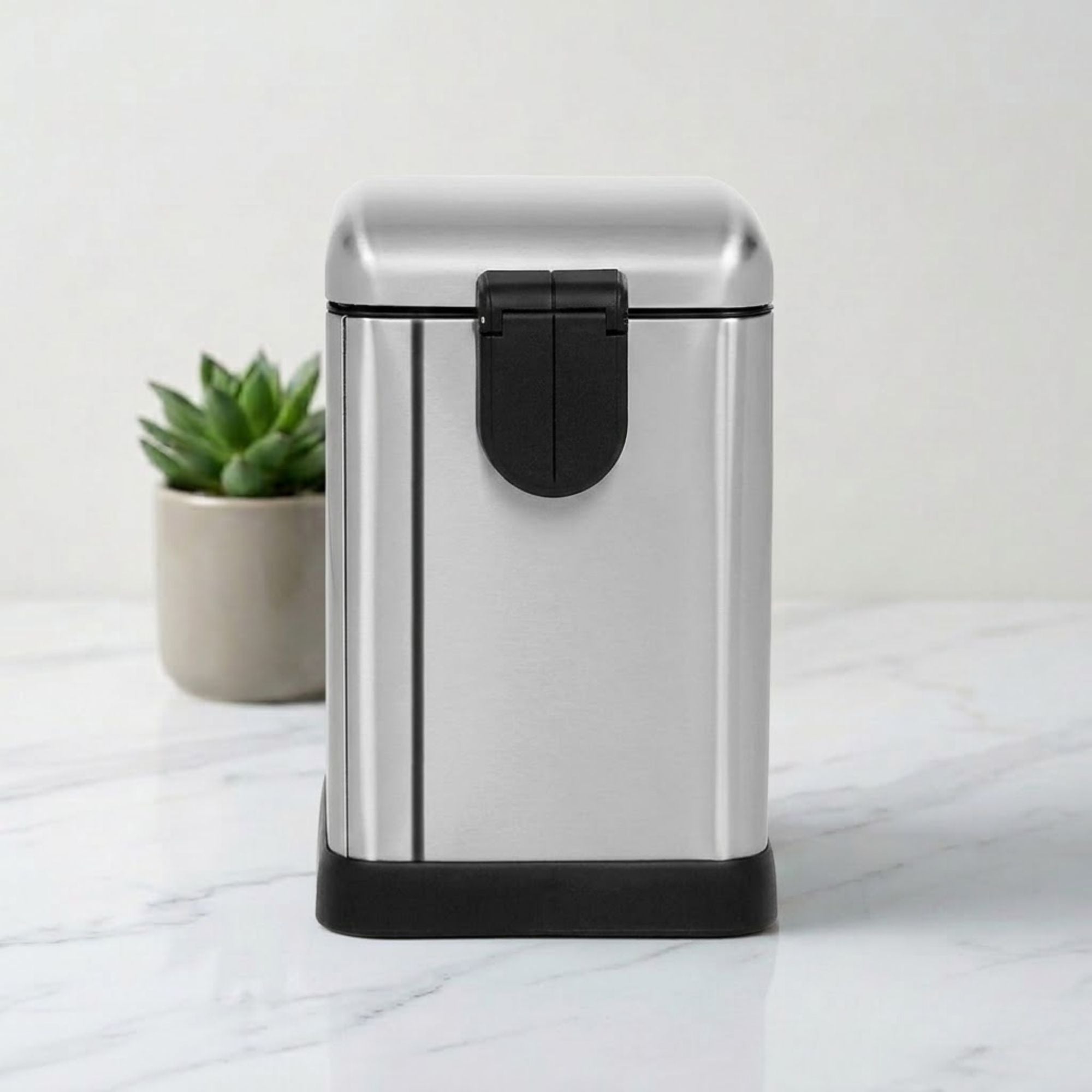 Scava Stainless Steel Soft Close Peddle Dustbins 6 Litre - Pano
