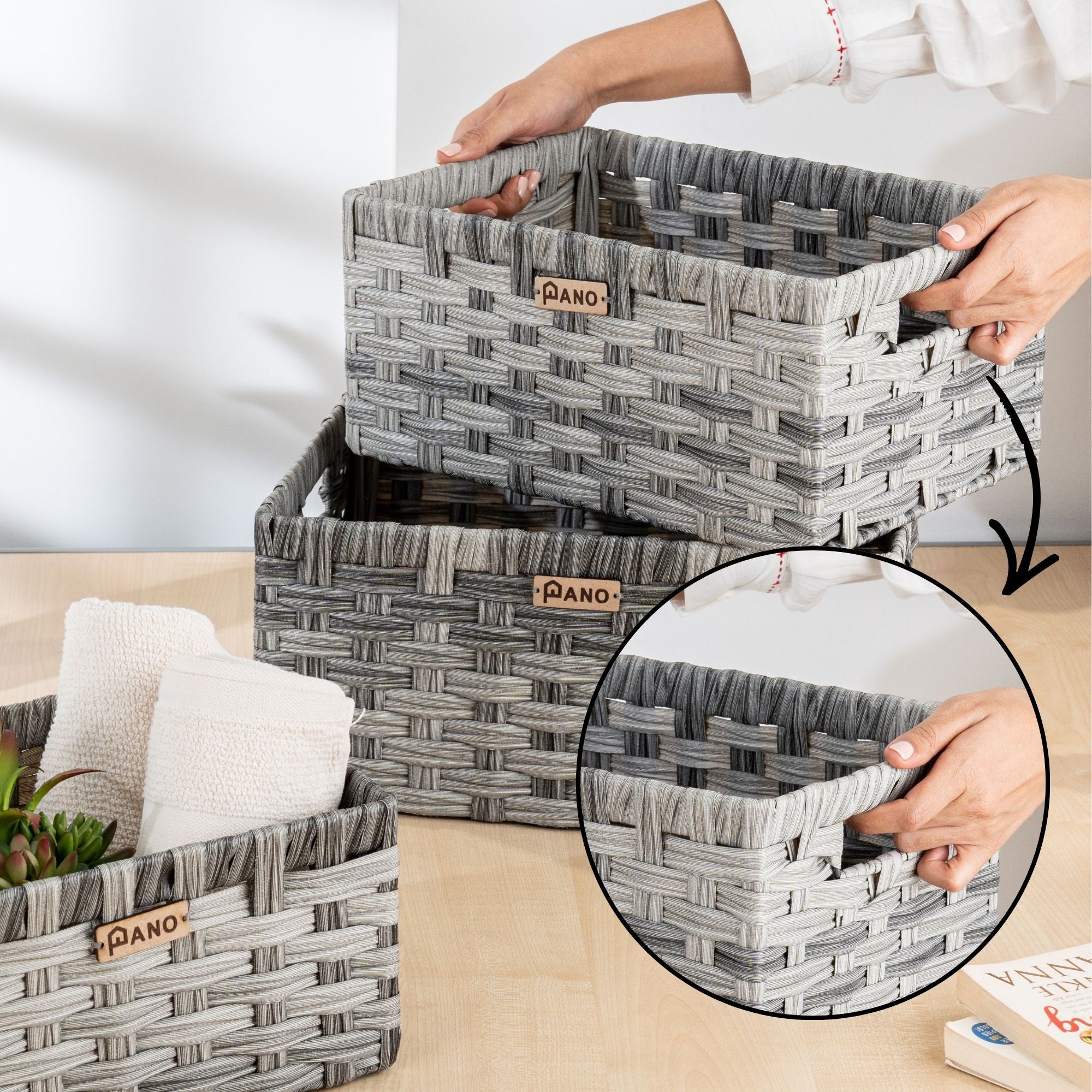 Wicker Storage Leo Basket | Storage Basket - Pano