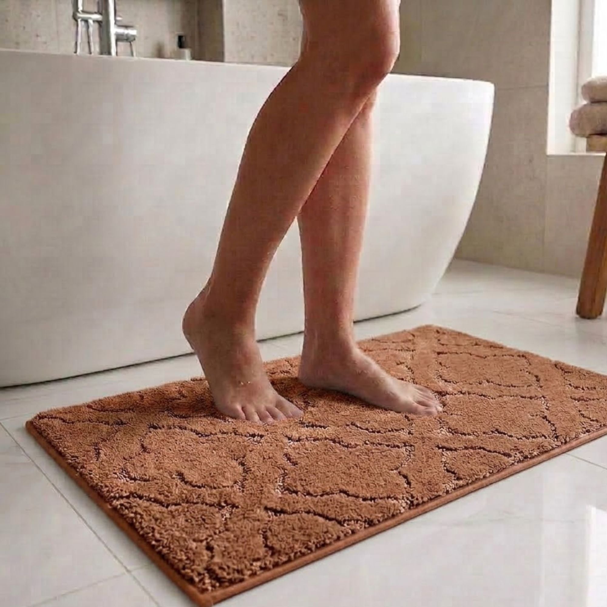 Flora Anti Skid Super Absorbent Bathmat - Pano