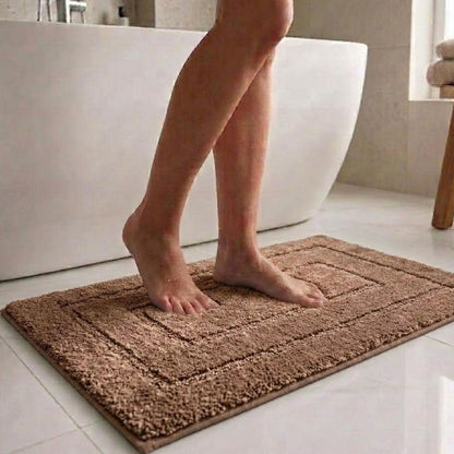 Triple Frame Anti Skid Super Soft Bathmat -Pano