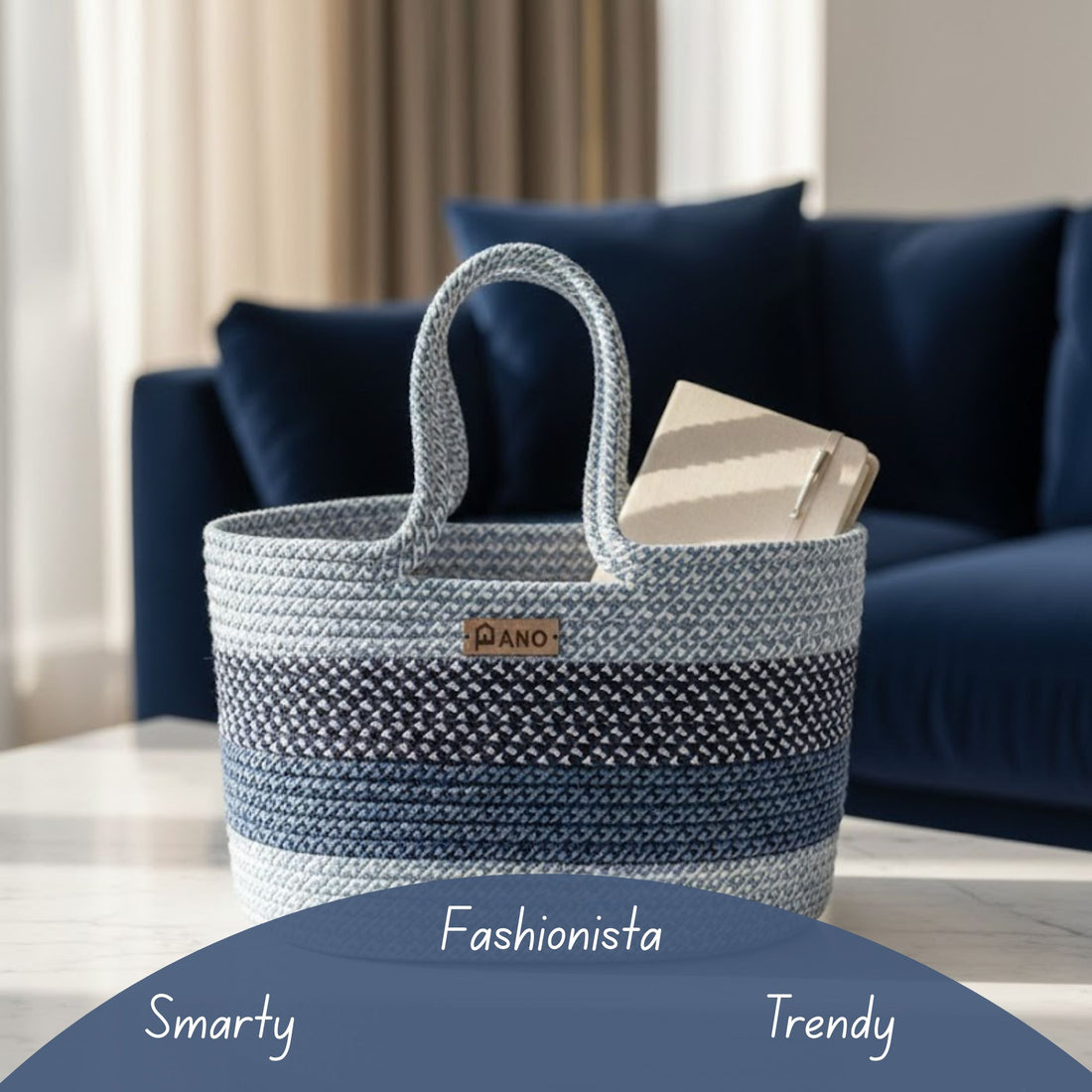 Floris Multi Purpose Tote Hand Basket - Pano