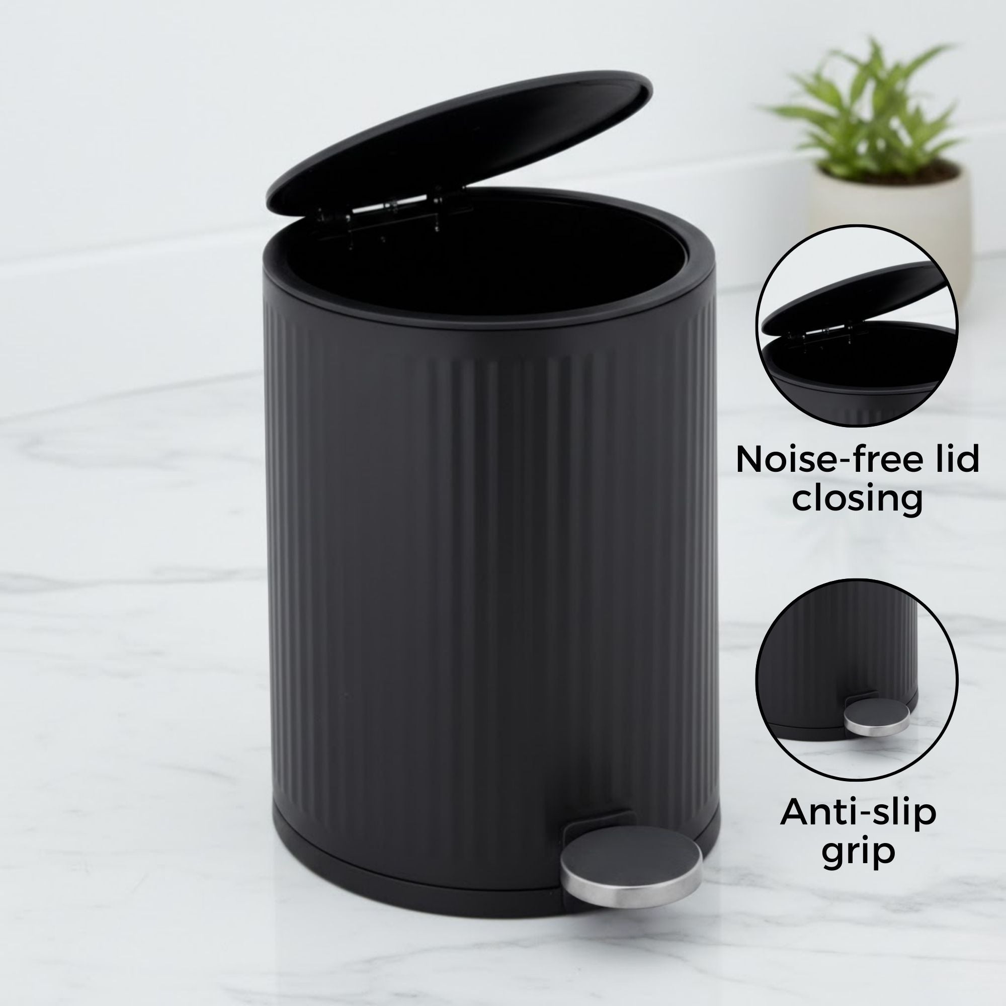 Nexa Stainless Steel Step Bin 3 Litre - Pano