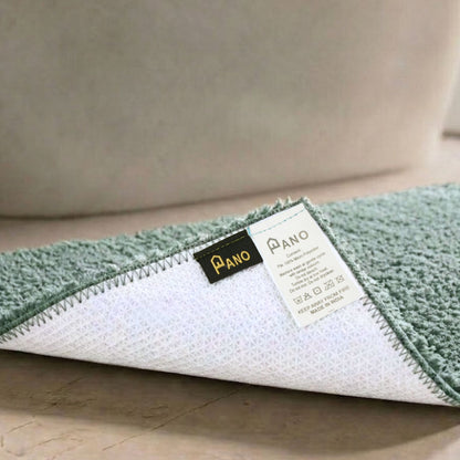 Maples Microfiber Anti Skid Super Absorbent Bathmat Set of 2 - Pano