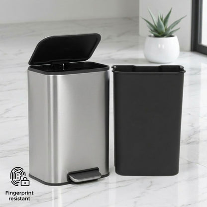 Binova Stainless Steel Soft Close Peddle Dustbins - Pano
