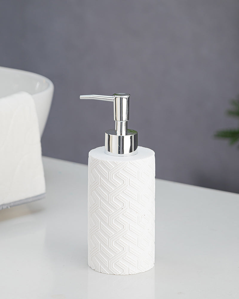 Stylish Polyresin Set of 3 with Soap Dispenser (Moon Light) - Pano