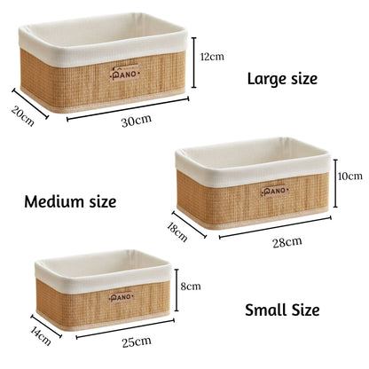 Bamboo Kitchen Utility Geneva Basket | Storage Organiser - Pano