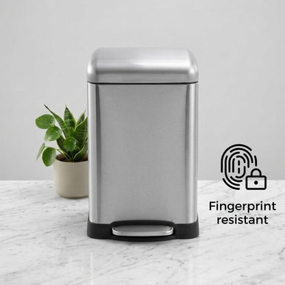 Scava Stainless Steel Soft Close Peddle Dustbins 6 Litre - Pano