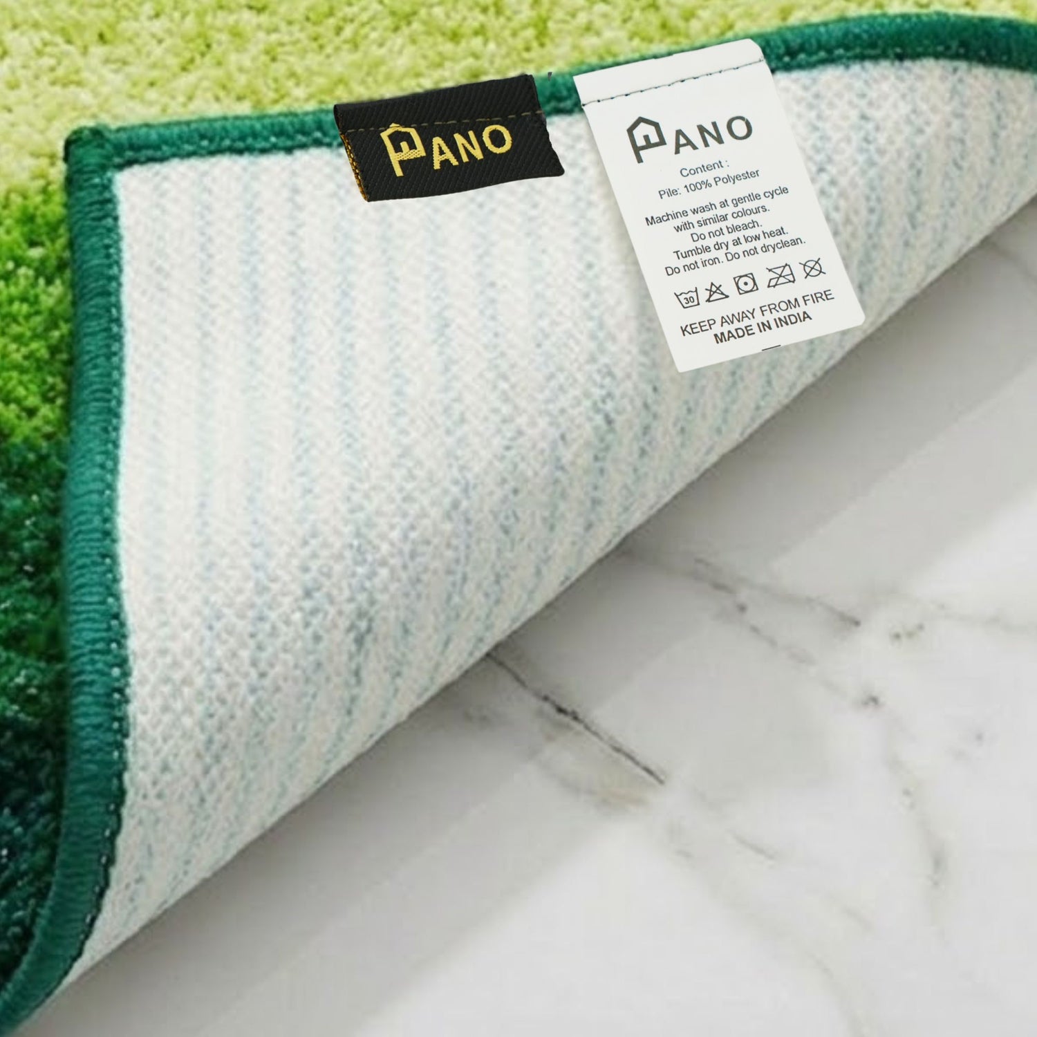 Textured Anti Skid Bathroom Washable Runner -Pano
