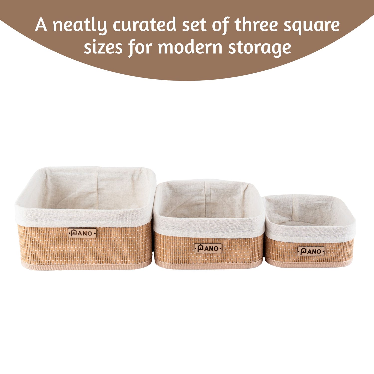 Bamboo Kitchen Utility Geneva Basket | Storage Organiser - Pano