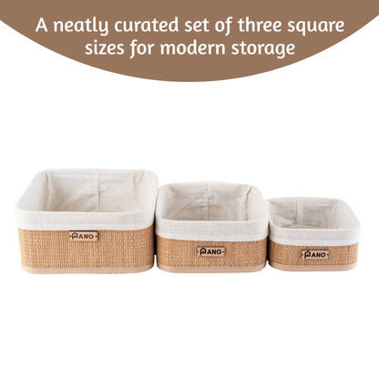 Bamboo Kitchen Utility Geneva Basket | Storage Organiser - Pano