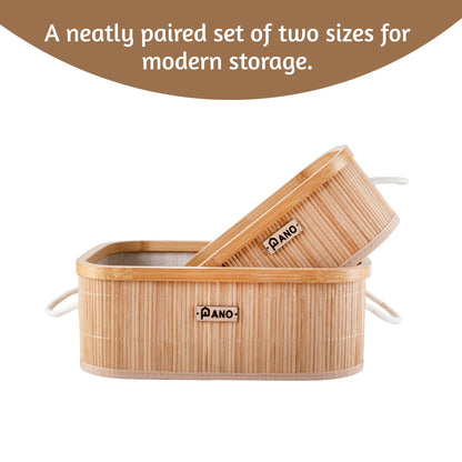 Bamboo Kitchen Utility Bern Basket | Storage Organiser - Pano