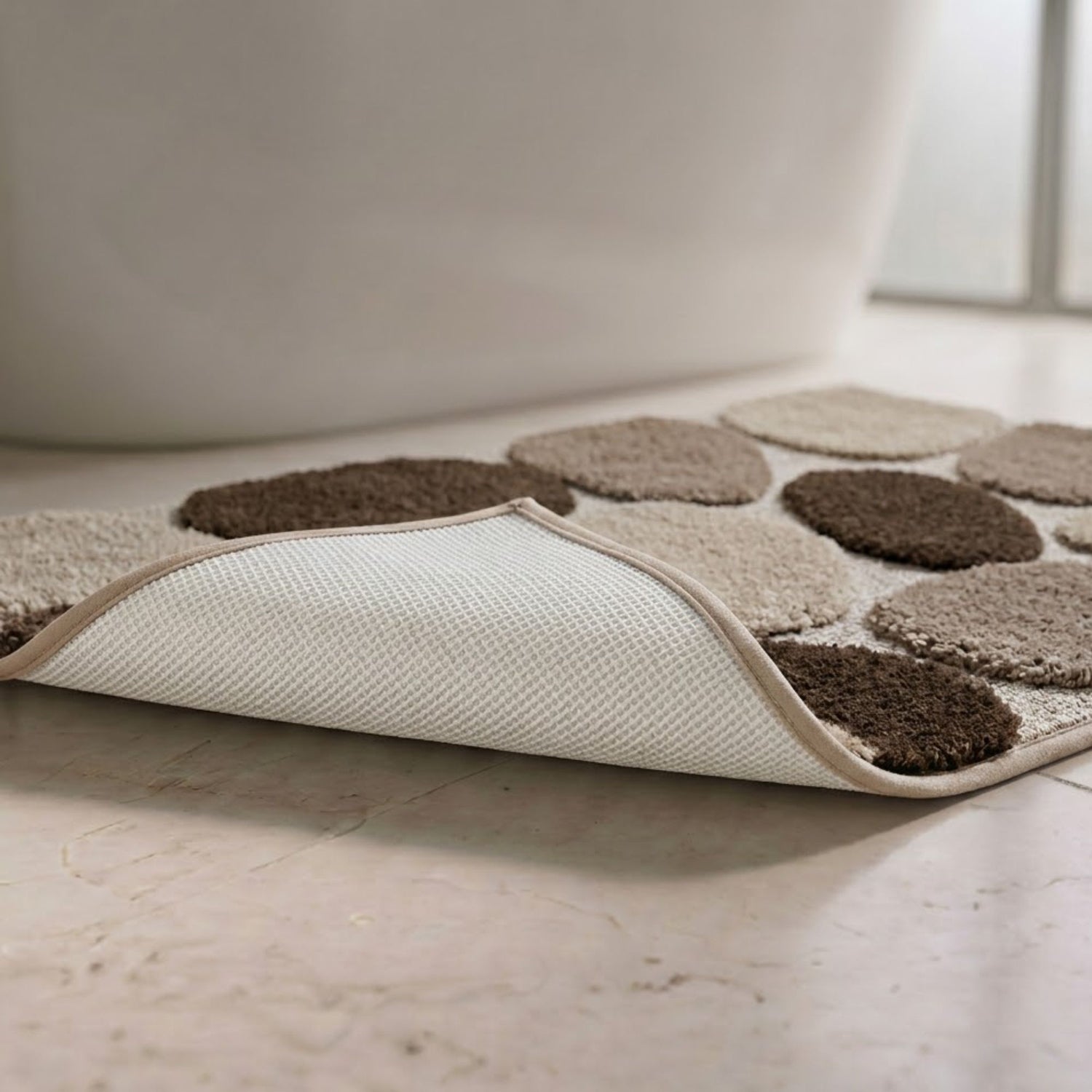Stone Microfiber Anti Skid Bathmat - Pano