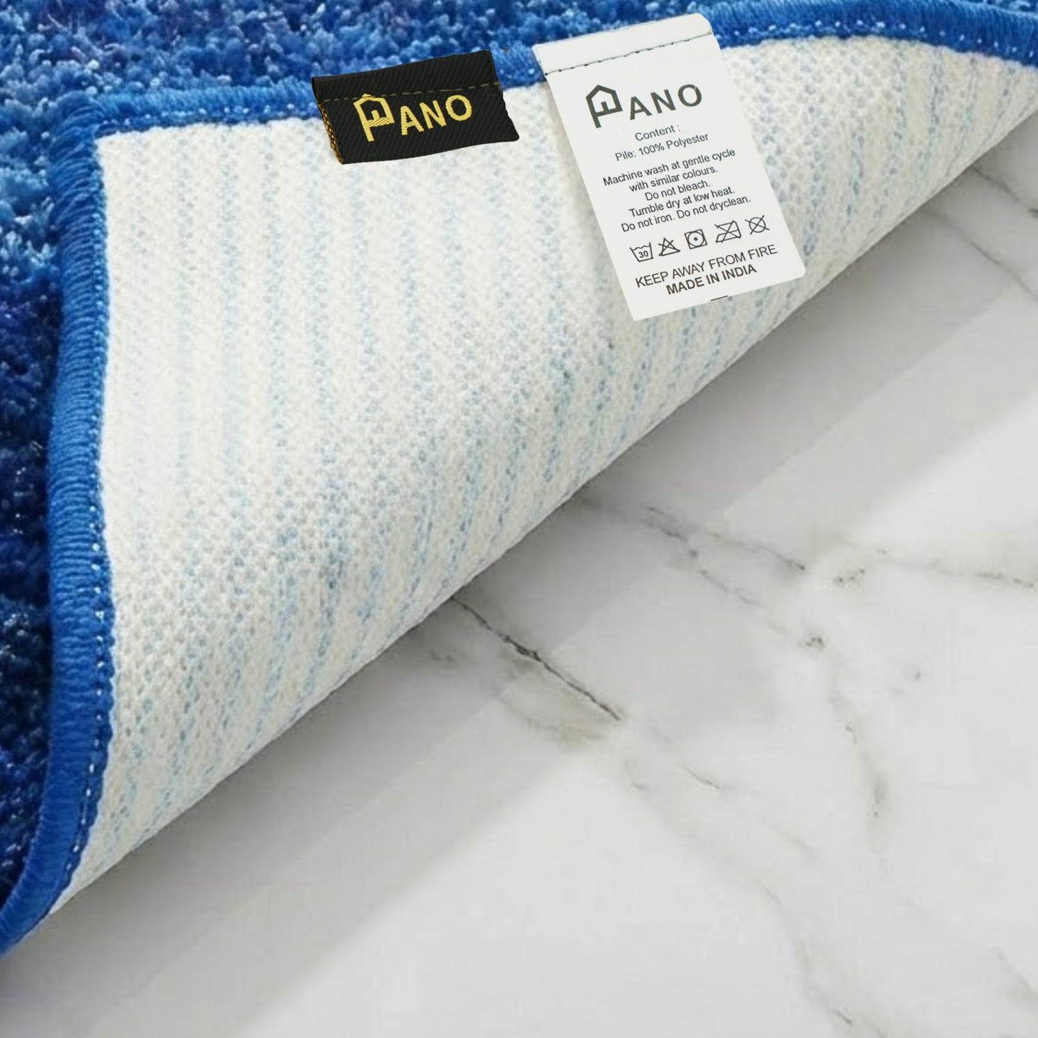 Textured Anti Skid Bathroom Washable Runner -Pano