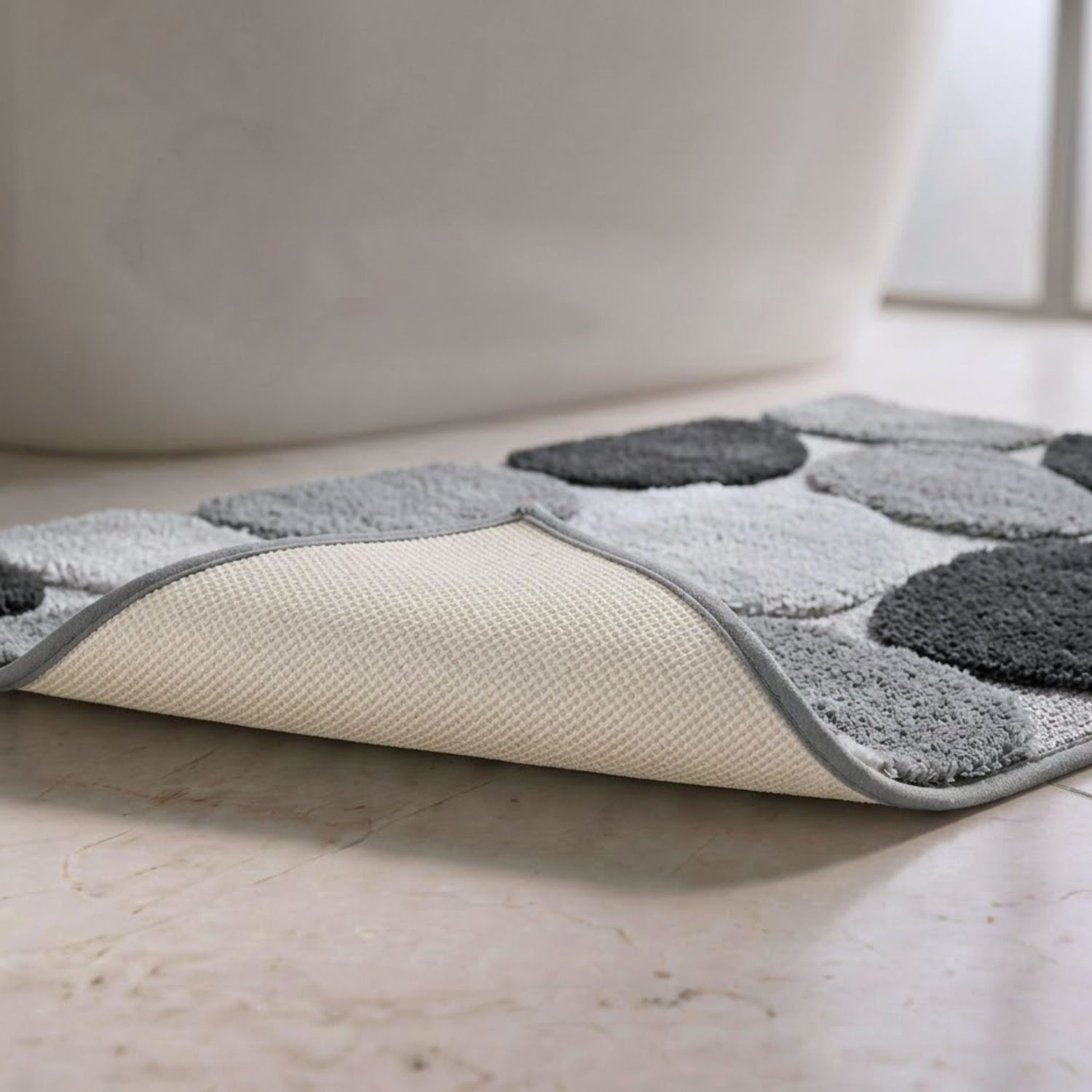 Stone Microfiber Anti Skid Bathmat - Pano