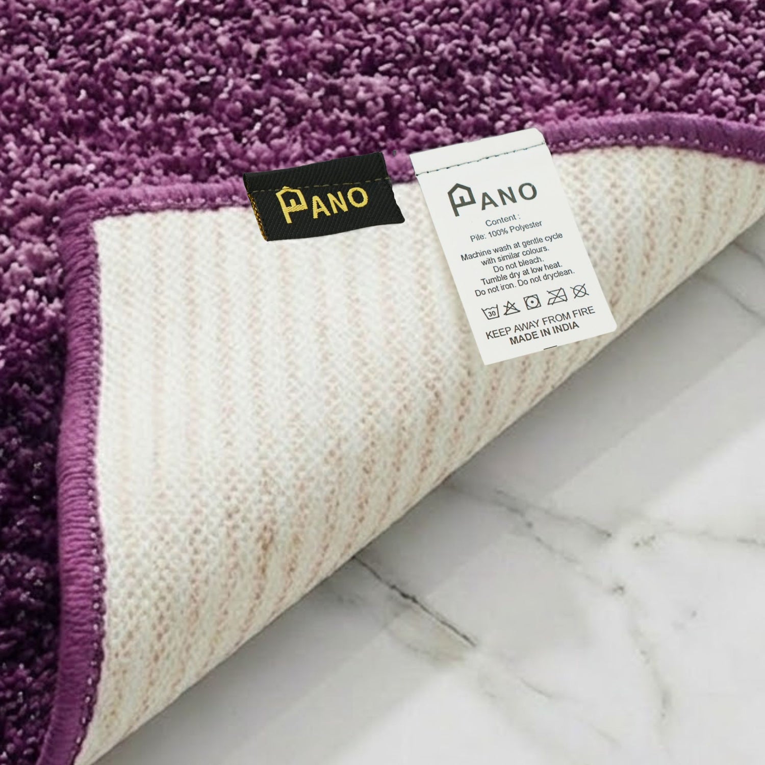 Textured Anti Skid Bathroom Washable Runner -Pano