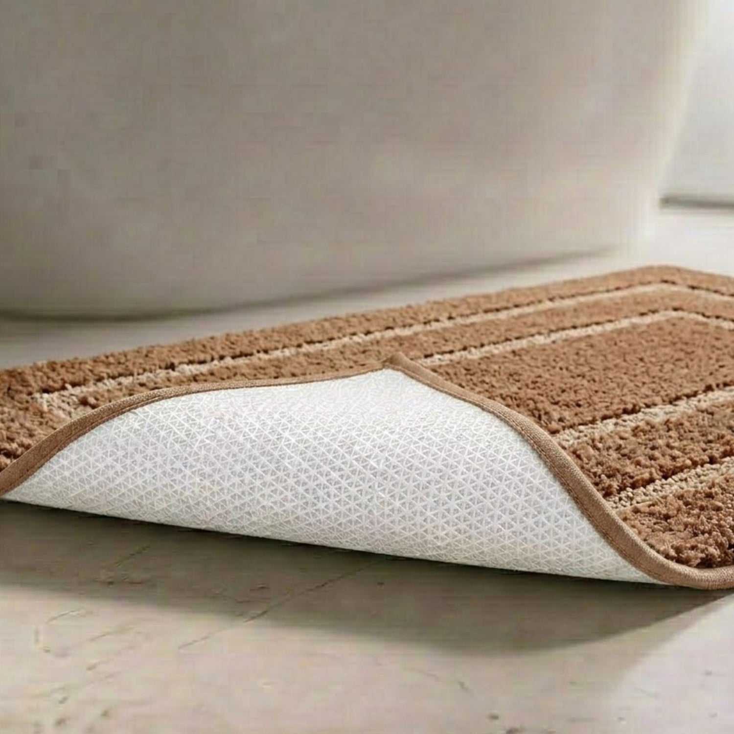 Triple Frame Anti Skid Super Soft Bathmat -Pano