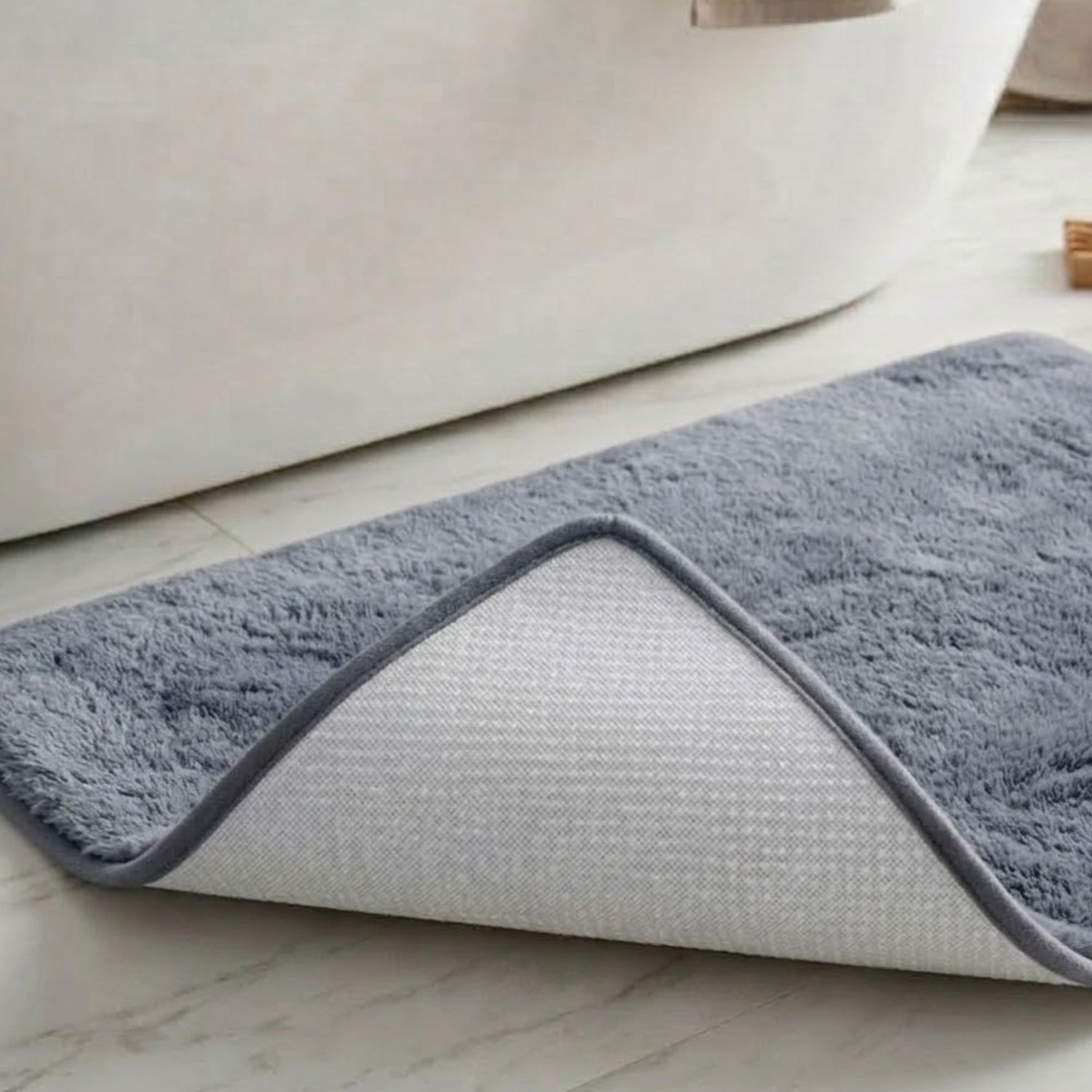Cashmere Rabbit Fur Anti Skid Fur Bathmat - Pano
