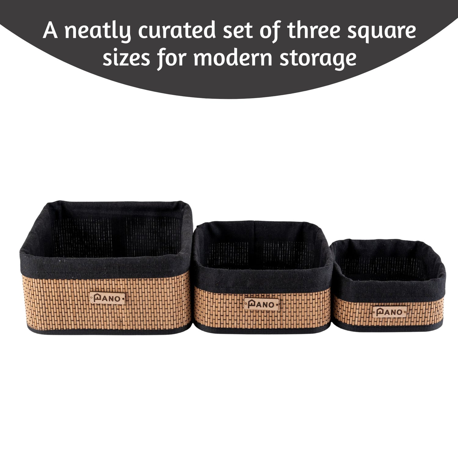 Bamboo Kitchen Utility Geneva Basket | Storage Organiser - Pano